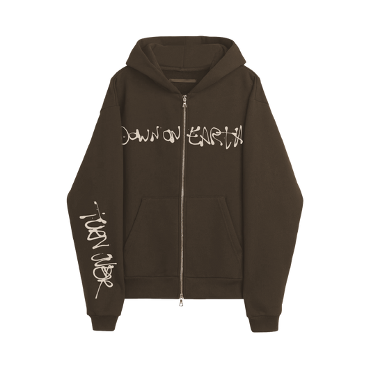 DOE Zip Hoodie (Brown)